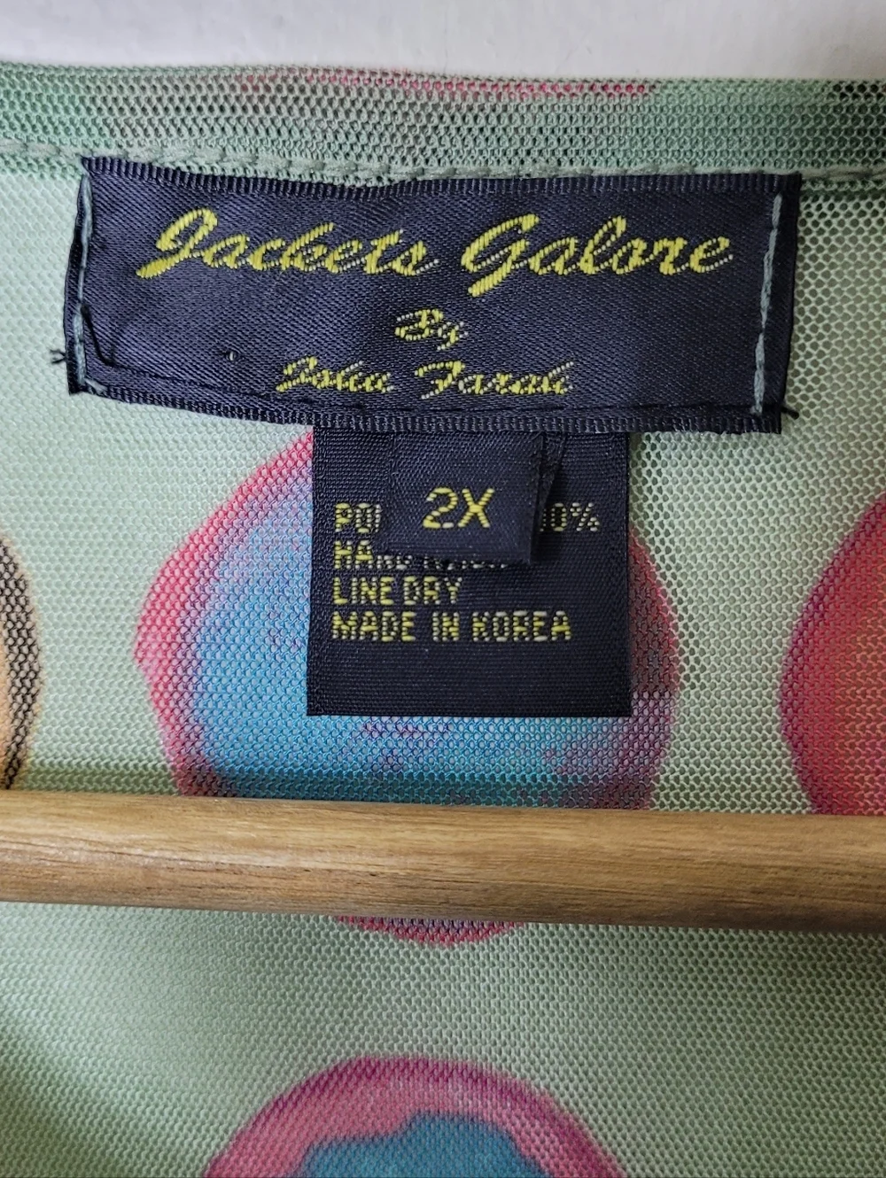 Vintage John Farah Sheer Polka Dot Jacket